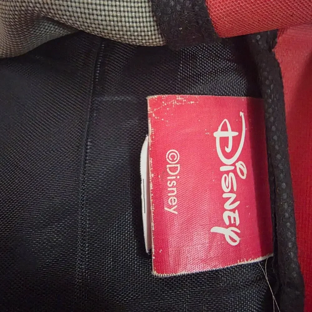 Disney Mickey Mouse Kids Backpack Red Black 3D Ears Fast Forward School Bag